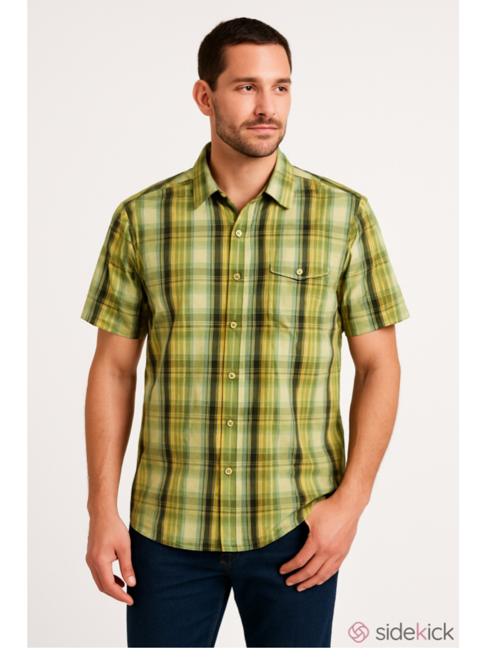 Men's Columbia Omni-wick Casual Button Down Shirt XL Green Plaid